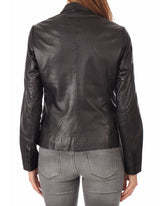 Women Genuine Leather Blazer Coat WB 04